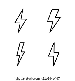 Lightning icon vector. electric sign and symbol. power icon. energy sign
