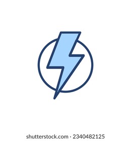 Lightning icon vector. electric sign and symbol. power icon. energy sign