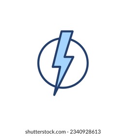 Lightning icon vector. electric sign and symbol. power icon. energy sign