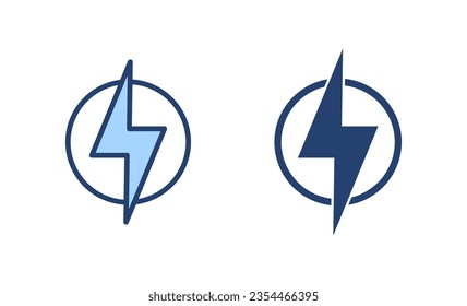 Lightning icon vector. electric sign and symbol. power icon. energy sign