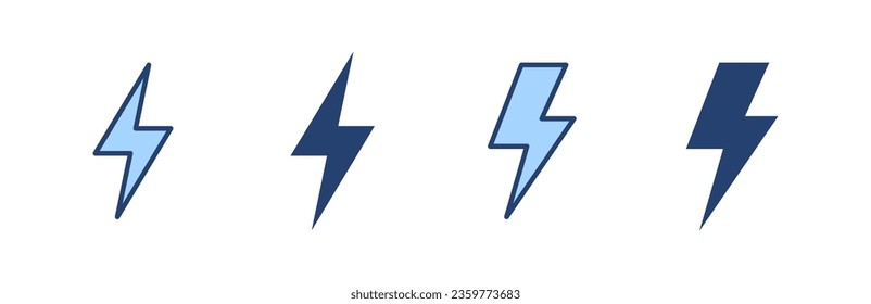 Lightning icon vector. electric sign and symbol. power icon. energy sign