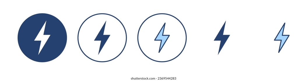 Lightning icon vector. electric sign and symbol. power icon. energy sign