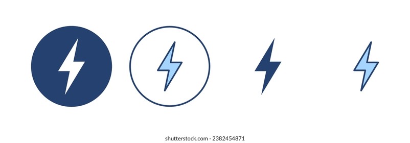 Lightning icon vector. electric sign and symbol. power icon. energy sign