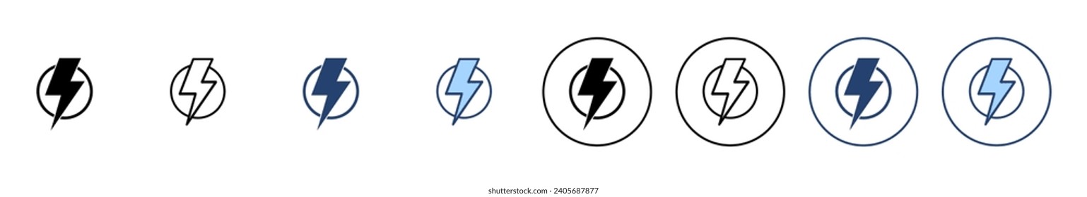 Lightning icon vector. electric sign and symbol. power icon. energy sign
