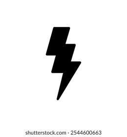 Blitzsymbol, Vektor. elektrisches Zeichen und Symbol. Netzsymbol. Energiezeichen