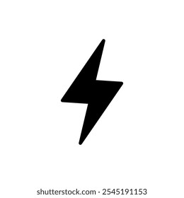 ícone de raio vetor. sinal elétrico e símbolo. ícone de energia. sinal de energia