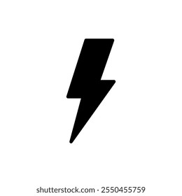 Blitzsymbol, Vektor. elektrisches Zeichen und Symbol. Netzsymbol. Energiezeichen