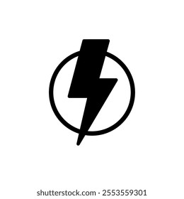 Lightning icon vector. electric sign and symbol. power icon. energy sign