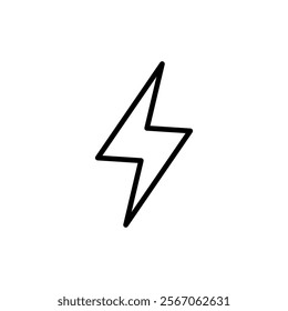 Lightning icon vector. electric sign and symbol. power icon. energy sign