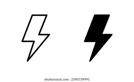 Lightning icon vector. electric sign and symbol. power icon. energy sign
