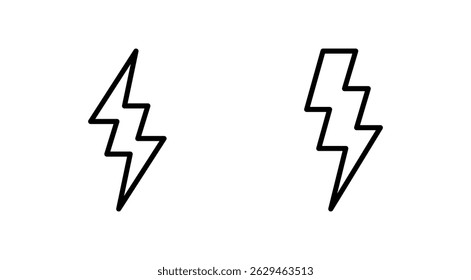 Lightning icon vector. electric sign and symbol. power icon. energy sign