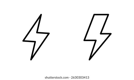 Lightning icon vector. electric sign and symbol. power icon. energy sign