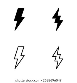 Lightning icon vector. electric sign and symbol. power icon. energy sign