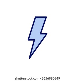 Icono del relámpago. Vector y símbolo eléctrico. icono de energía. señal de energía
