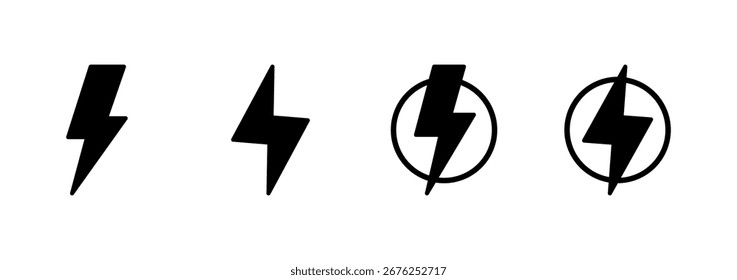 Lightning icon vector. electric sign and symbol. power icon. energy sign