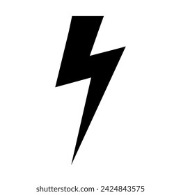 Icono de rayo vector. Signo de ilustración de electricidad. símbolo de poder. logotipo del clima.