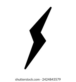 Icono de rayo vector. Signo de ilustración de electricidad. símbolo de poder. logotipo del clima.