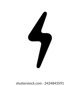 Lightning icon vector. Electricity illustration sign. power symbol. weather logo.