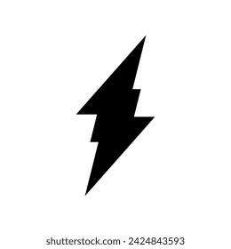 Lightning icon vector. Electricity illustration sign. power symbol. weather logo.