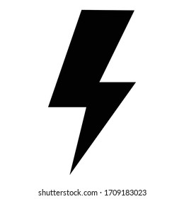 Lightning Icon Vector. Energy and thunder electricity symbol concept. 