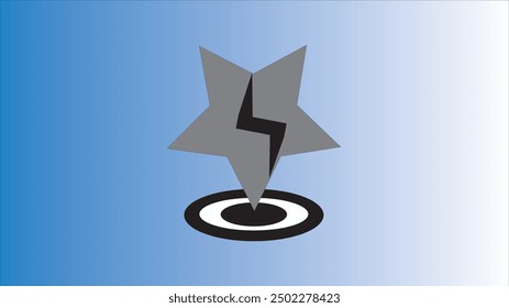 Lightning icon vector, flat design best vector icon. Perfect black pictogram, vector design.