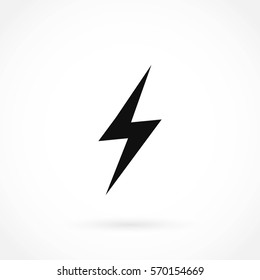 Lightning icon vector, flat design best vector icon