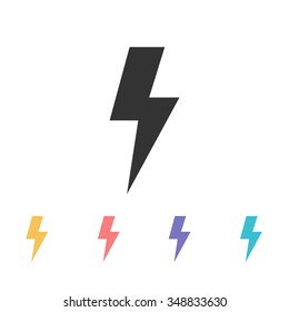 lightning icon. vector illustration