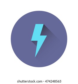 lightning icon. vector illustration