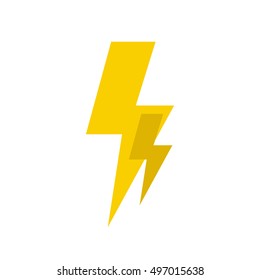 lightning icon. vector illustration