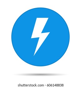 Lightning icon. Vector illustration