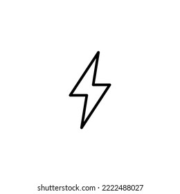 Lightning icon vector illustration. electric sign and symbol. power icon. energy sign