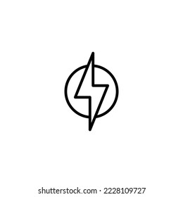 Lightning icon vector illustration. electric sign and symbol. power icon. energy sign