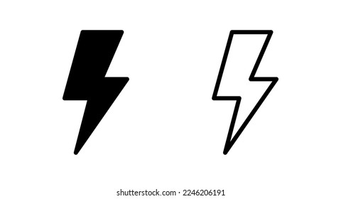Lightning icon vector illustration. electric sign and symbol. power icon. energy sign
