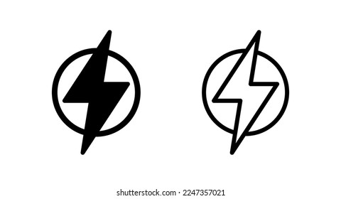 Lightning icon vector illustration. electric sign and symbol. power icon. energy sign
