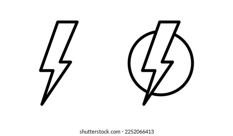 Lightning icon vector illustration. electric sign and symbol. power icon. energy sign
