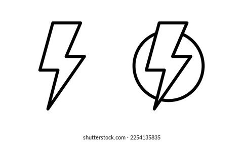 Lightning icon vector illustration. electric sign and symbol. power icon. energy sign