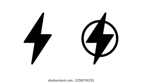 Lightning icon vector illustration. electric sign and symbol. power icon. energy sign