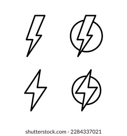 Lightning icon vector illustration. electric sign and symbol. power icon. energy sign