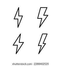 Lightning icon vector illustration. electric sign and symbol. power icon. energy sign