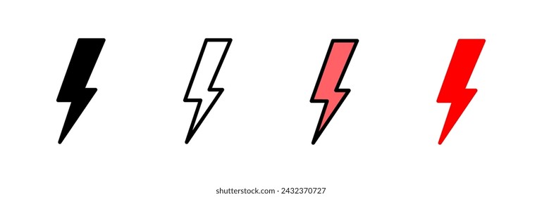 Lightning icon vector illustration. electric sign and symbol. power icon. energy sign