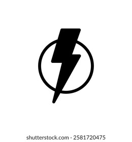Lightning icon vector illustration. electric sign and symbol. power icon. energy sign