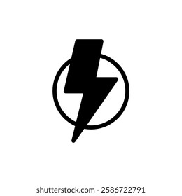 Lightning icon vector illustration. electric sign and symbol. power icon. energy sign
