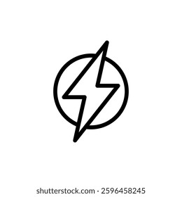 Lightning icon vector illustration. electric sign and symbol. power icon. energy sign