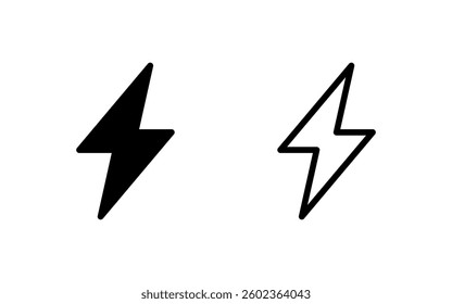 Lightning icon vector illustration. electric sign and symbol. power icon. energy sign