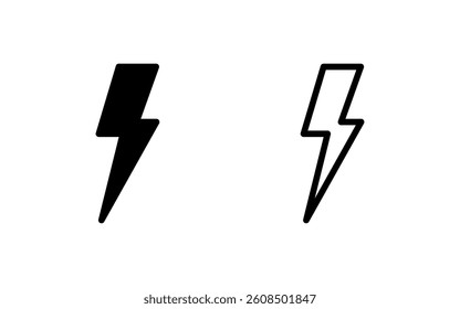 Lightning icon vector illustration. electric sign and symbol. power icon. energy sign