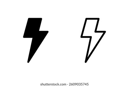 Lightning icon vector illustration. electric sign and symbol. power icon. energy sign