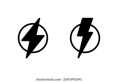 Lightning icon vector illustration. electric sign and symbol. power icon. energy sign