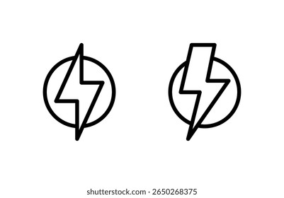 Lightning icon vector illustration. electric sign and symbol. power icon. energy sign