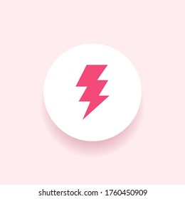 lightning Icon. Vector illustration EPS 10.