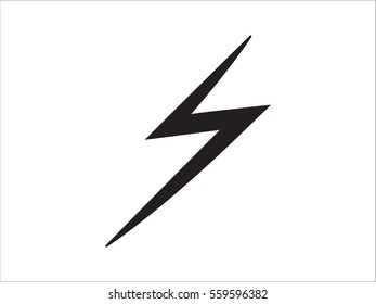 Lightning icon, vector illustration eps10
